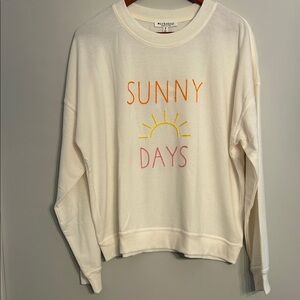 Workshop Republic Clothing Cream Sunny Days Embroidered Pullover